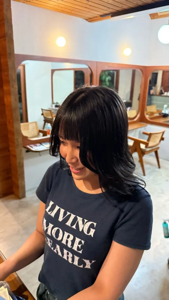 ミディアム DEPT 西川もかのヘアスタイル