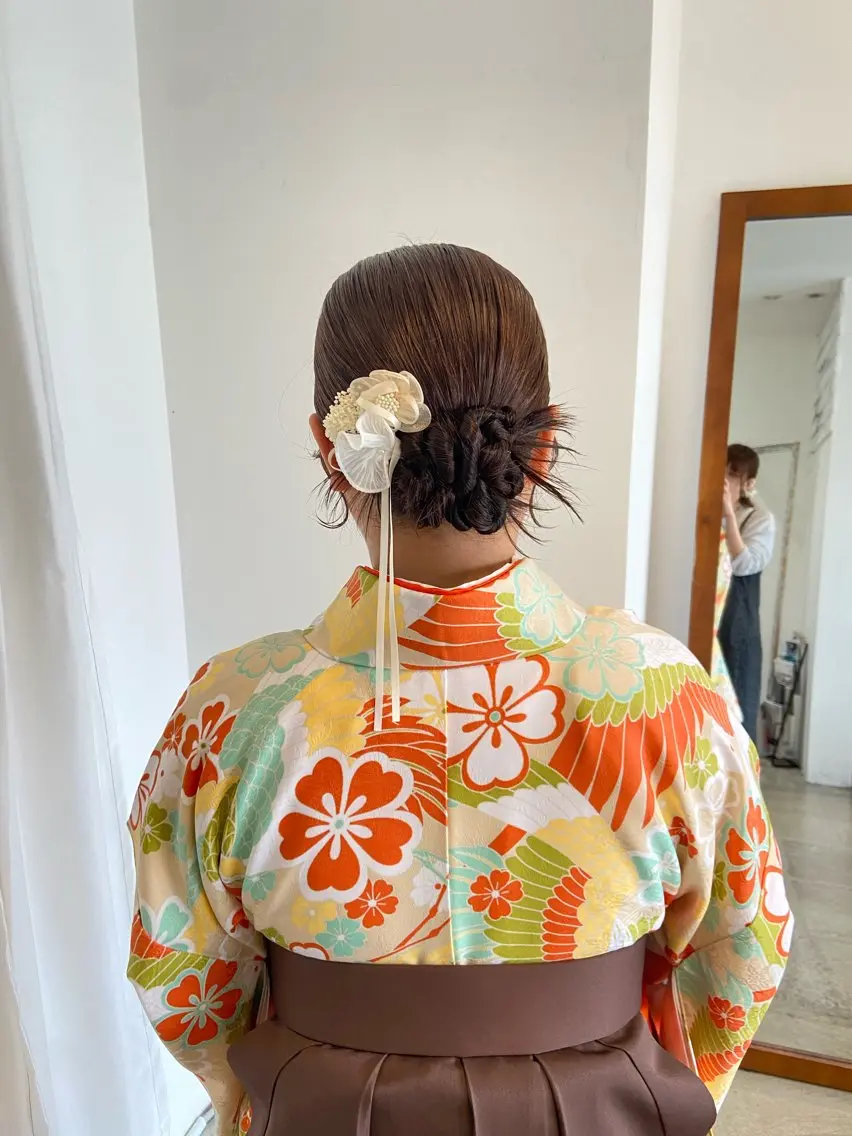 ヘアアレンジ まつ あみのヘアスタイル
