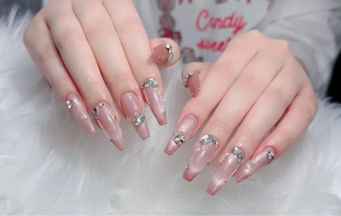 ネイル アートネイル 韓国ネイル 持ち込み ワンホンネイル ハンドネイル Lenie Nail Salonのネイルデザイン