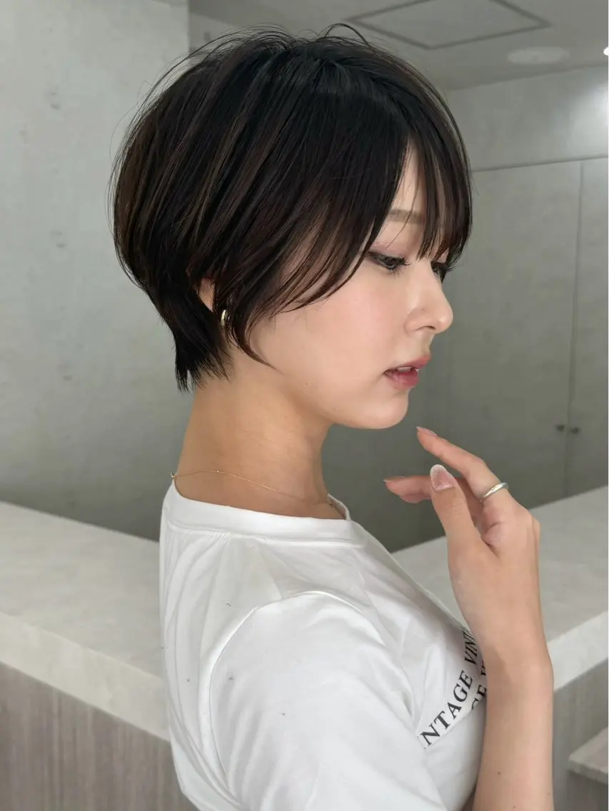 ショート 髪の年齢悩み解消/ 白髪と癖毛 松本雄光のヘアスタイル