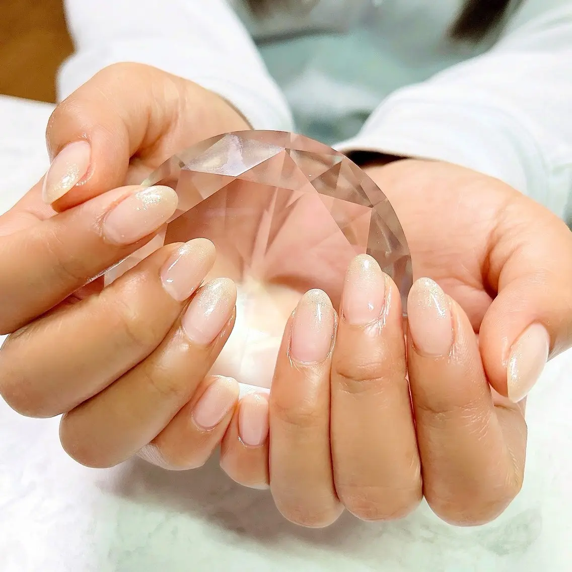 ネイル グラデーション ラメ(グリッター) ラメグラデーション private salon Reiのネイルデザイン