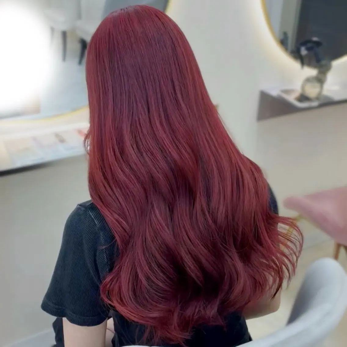 ロング カラー ヘアカラー トリートメント 梅原 姫🍬🐰のヘアスタイル
