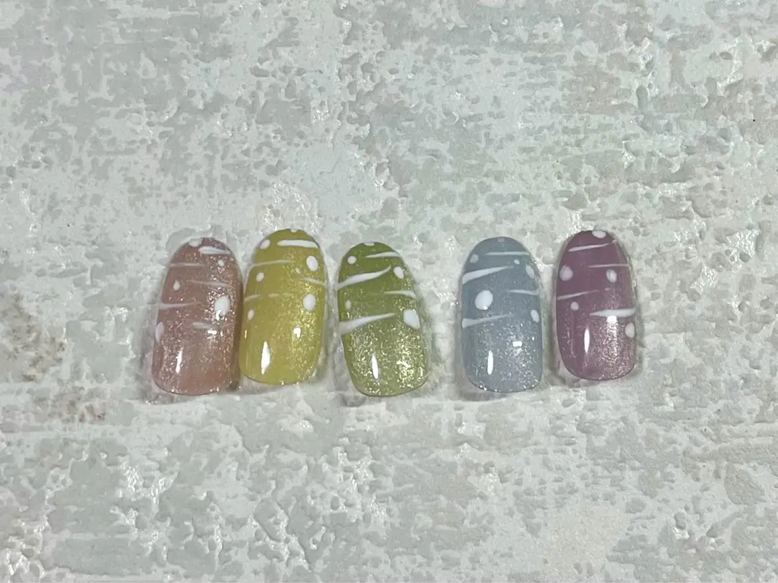ネイル ジェルネイル キラキラネイル メンズネイル パラジェル 夏ネイル kiki nail たまプラーザのネイルデザイン