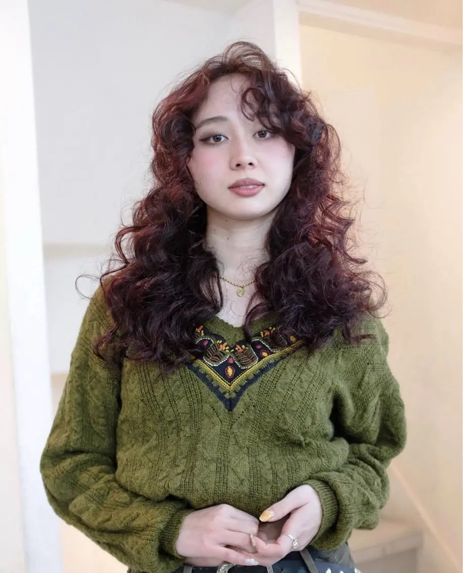 ロング カラー ヘアアレンジ ヘアカラー 🫟ダブルカラー 小島千夏🫟のヘアスタイル