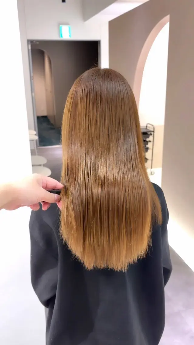 ミディアム カラー カット ヘアカラー トリートメント 絹髪質感TR💫 レイヤーカット/熊澤のヘアスタイル