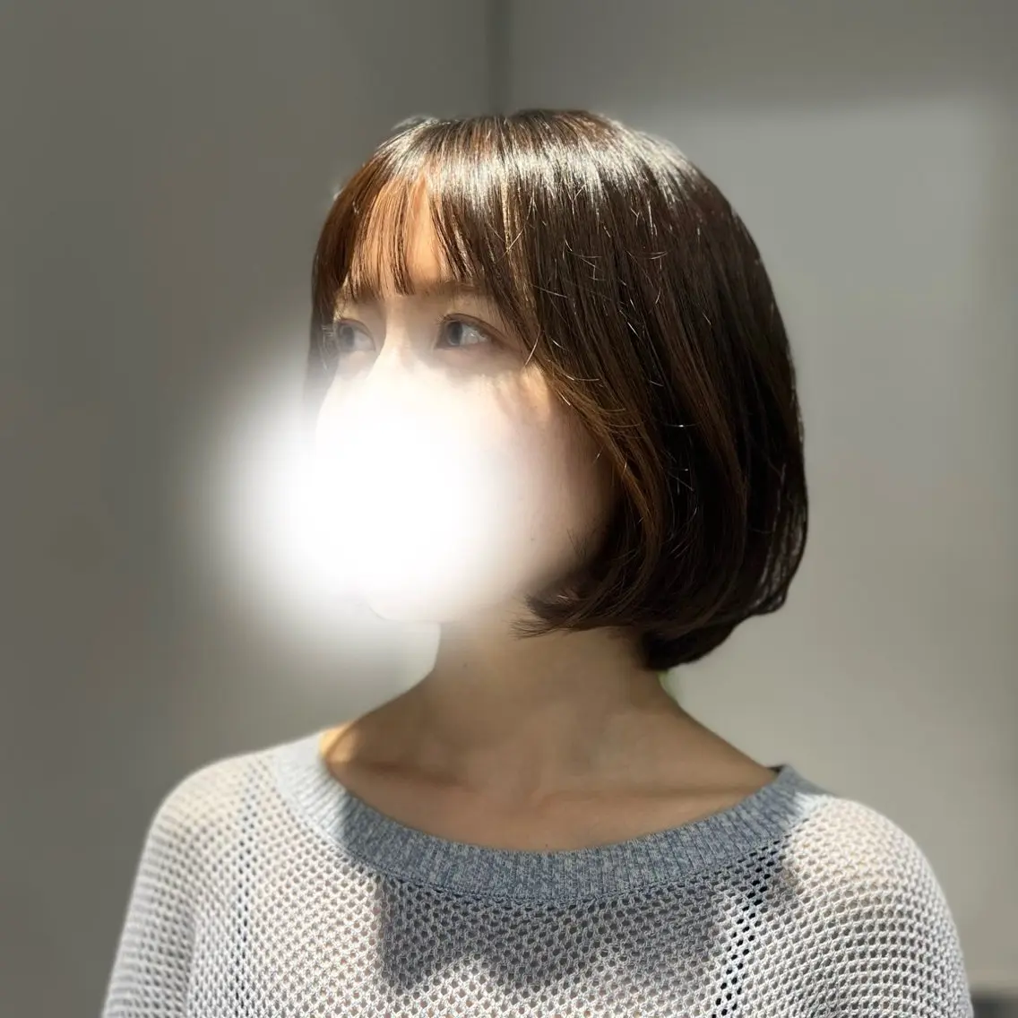 ミディアム ボブ 無料カットモデル ユナのヘアスタイル