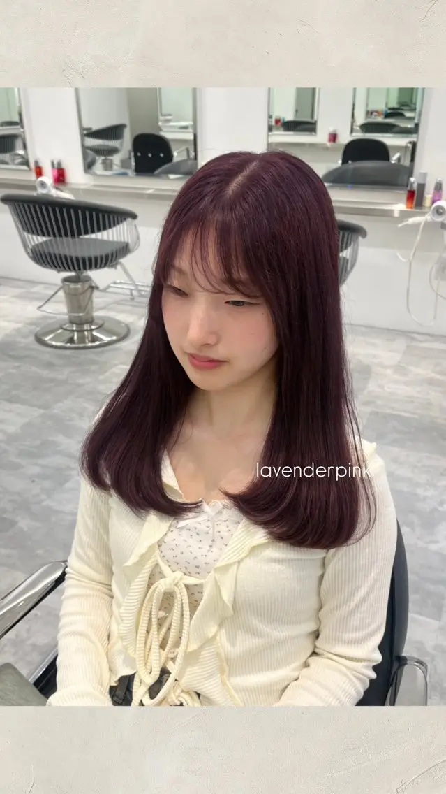 セミロング カラー ヘアカラー ParveMix ♡白神みやびのヘアスタイル