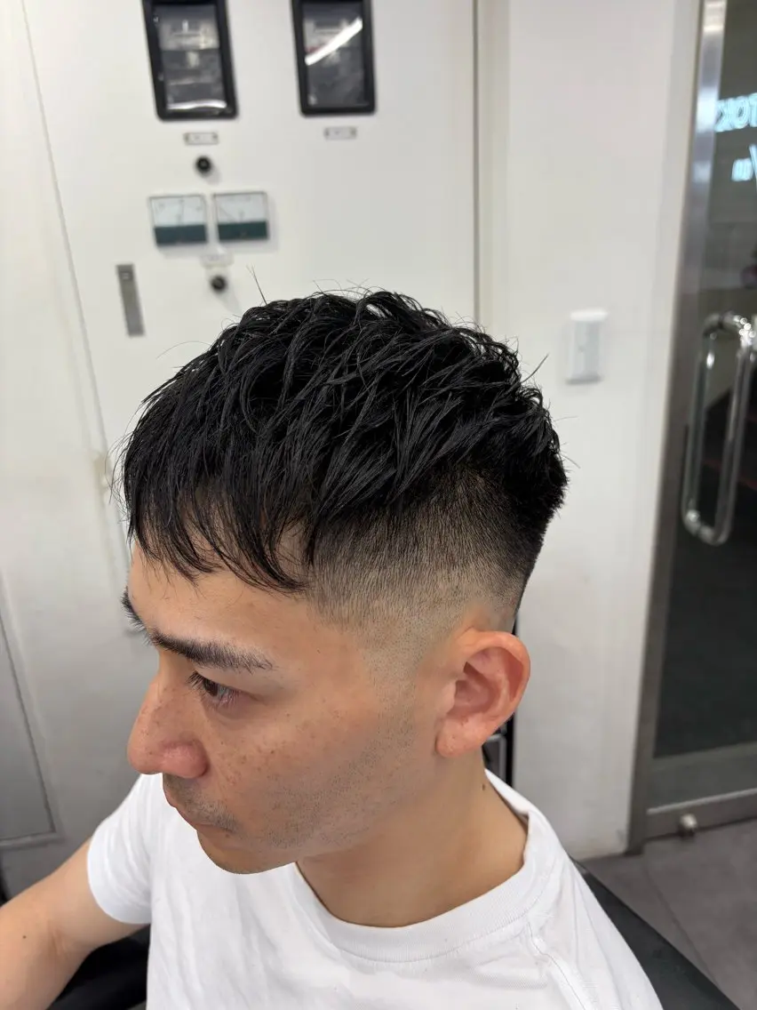 ショート メンズ カット パーマ 本間 颯太のヘアスタイル