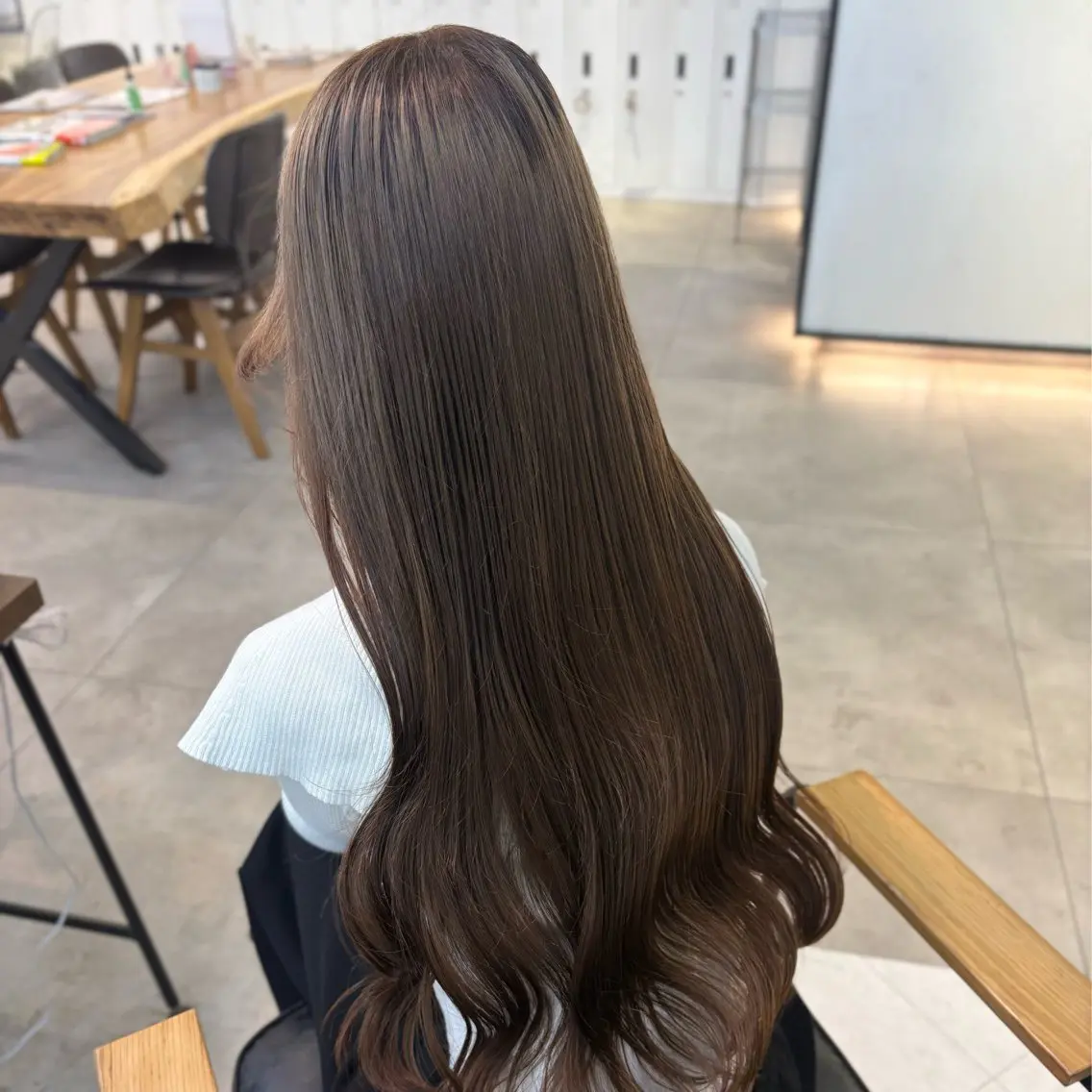 カラー 透明感カラー ヘアカラー 透明感カラー/レイヤ ーカットりこ🤎🫧のヘアスタイル
