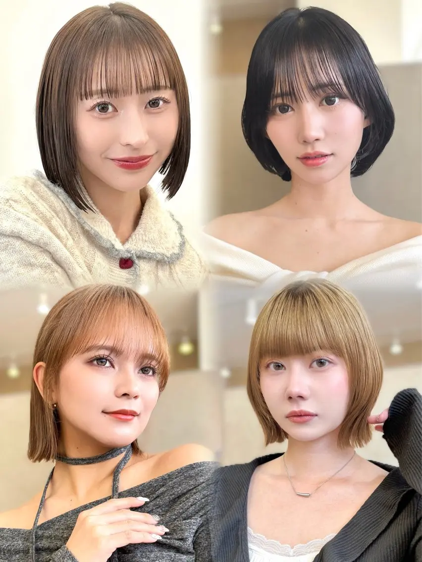 ミディアム 紅葉☘ ̖́- /ショート/ボブのヘアスタイル