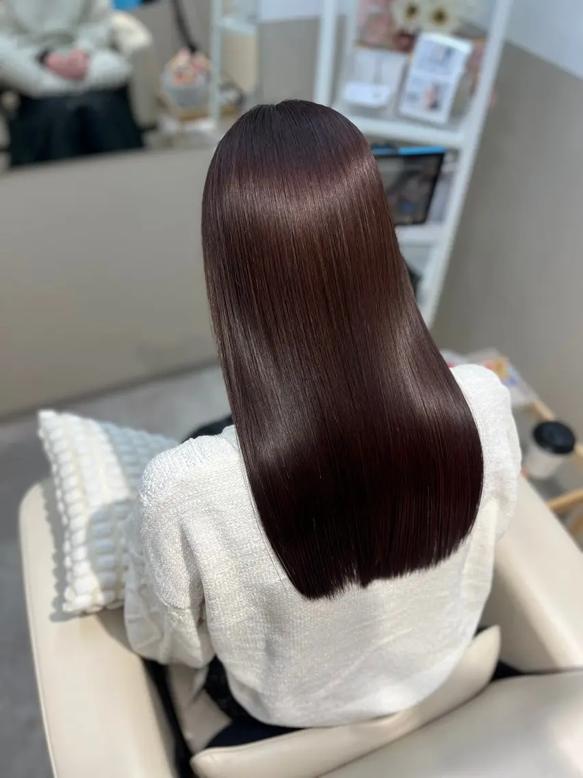 ロング カラー 髪質改善 縮毛矯正 ulu+sia/ 神戸本格派髪質改善のヘアスタイル