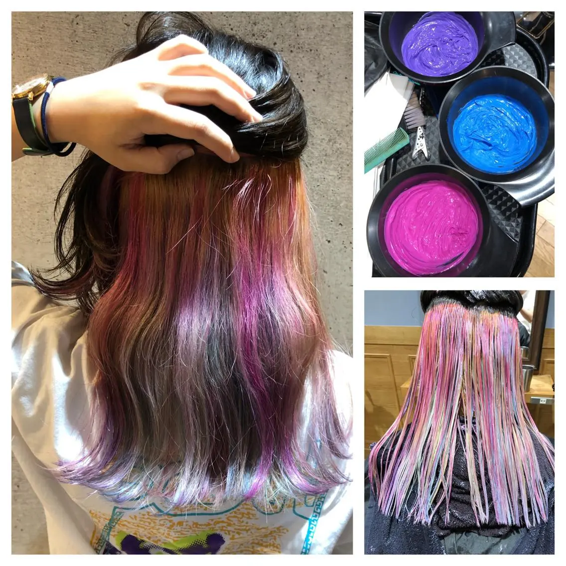 カラー ユニコーンカラー 久保 敏之のヘアスタイル
