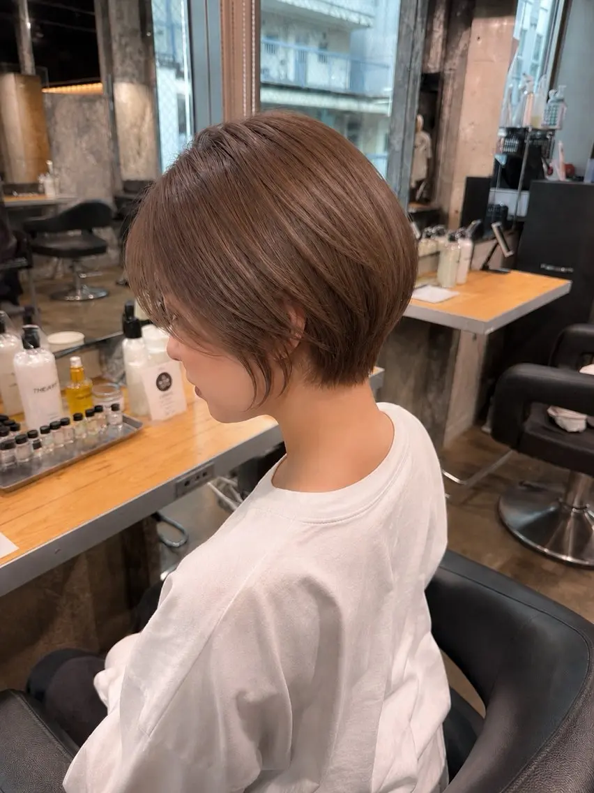 ショート カット ヘアカラー トリートメント ヘッドスパ ヘアセット 🩵オシャレイヤー／ ボブ／ショート🩵のヘアスタイル