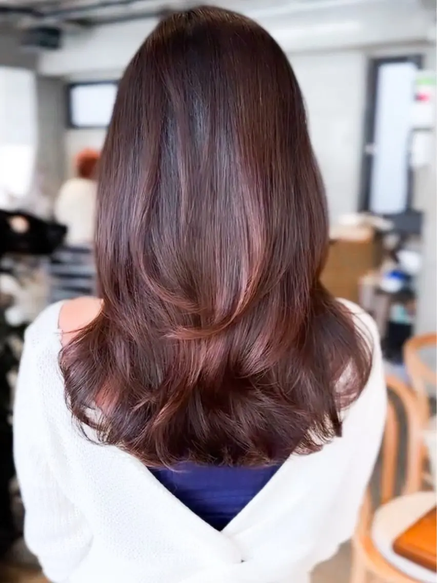 ロング カラー ヘアアレンジ 縮毛矯正 縮毛矯正・カラー特化 指名No.1shunのヘアスタイル