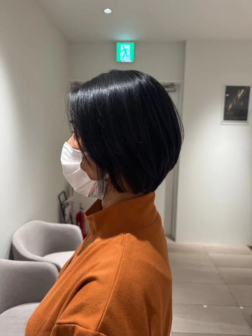 ショート ボブ カット ふじさわ あすかのヘアスタイル