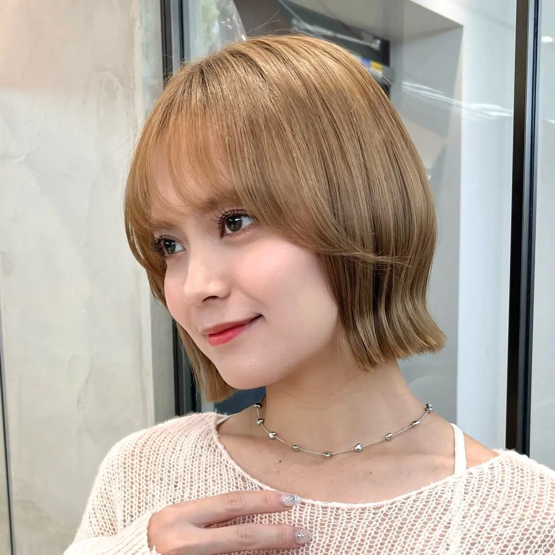 ショート ボブ ♥️ボブ縮毛矯正/暖 色/minami♥️のヘアスタイル