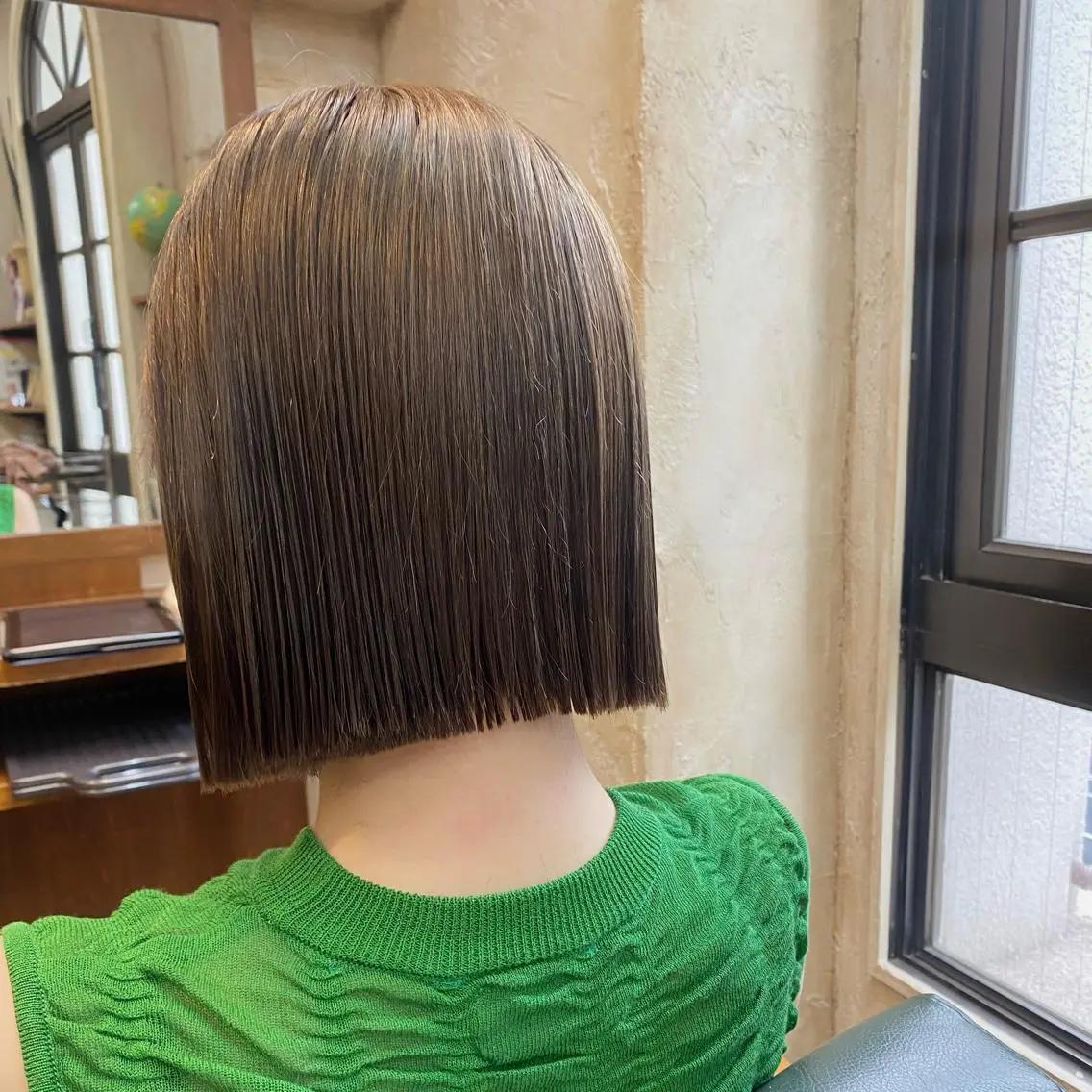 ショート カラー 切りっぱなしボブ ボブ マンツーマン 美容師💚コウブチのヘアスタイル