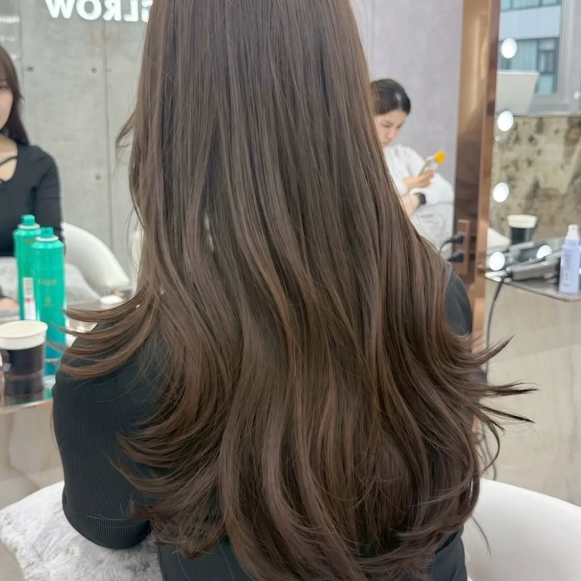 ロング カラー カット ヘアカラー レイヤー🍀ボブ 浦和🍓YUIのヘアスタイル