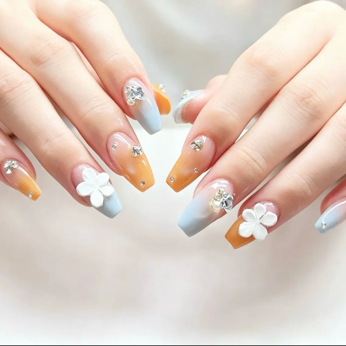 ネイル ハンドネイル 🎀kira 長さだし💗モチ最高のネイルデザイン