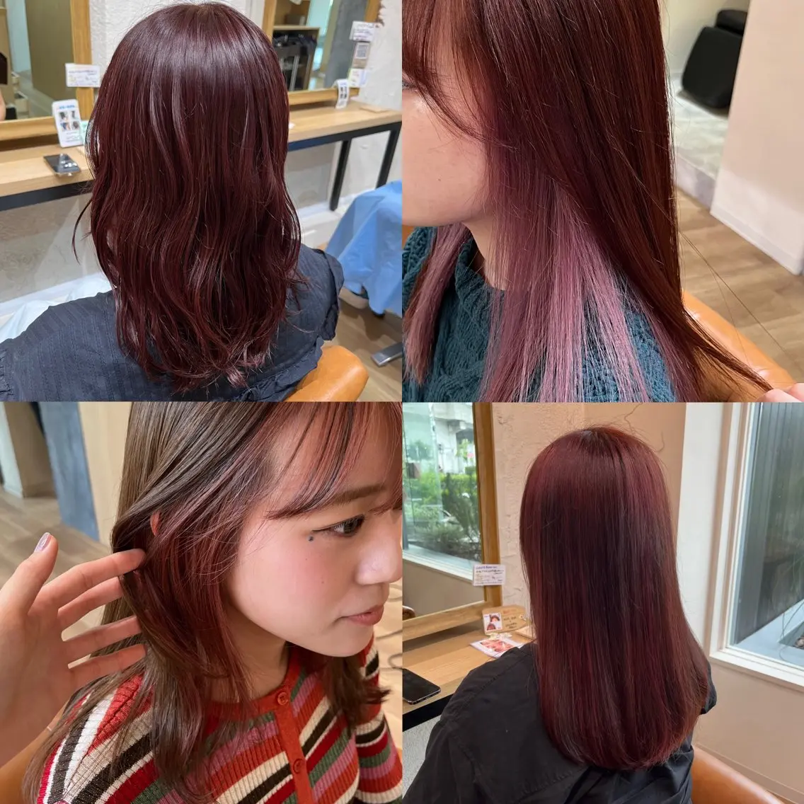 カラー ブリーチ ピンクカラー bisou hair Kayanoのヘアスタイル