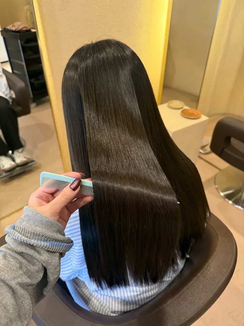 ロング カラー ヘアカラー トリートメント coco♡ 韓国hairのヘアスタイル