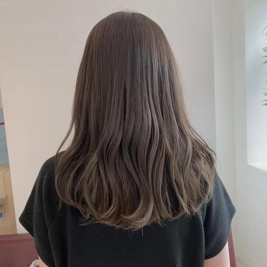 セミロング カット ヘアカラー トリートメント 吉原 みえのヘアスタイル