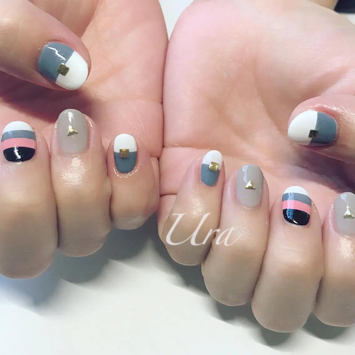 ネイル ボーダー UrakoNail 《nail》のネイルデザイン