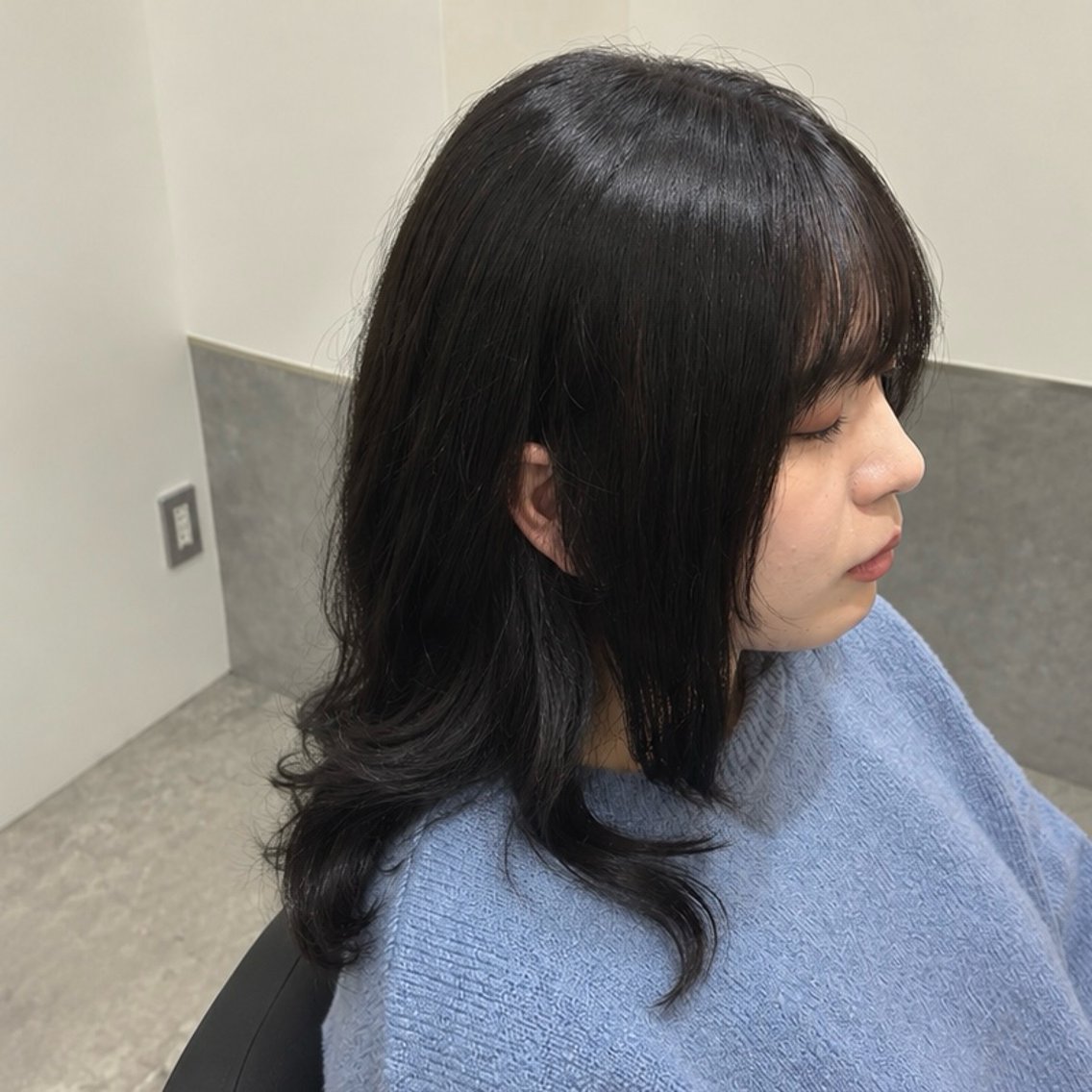 ミディアム カラー カット ヘアカラー 🍒透明感カラー/ 縮毛/AIRI🍒のヘアスタイル