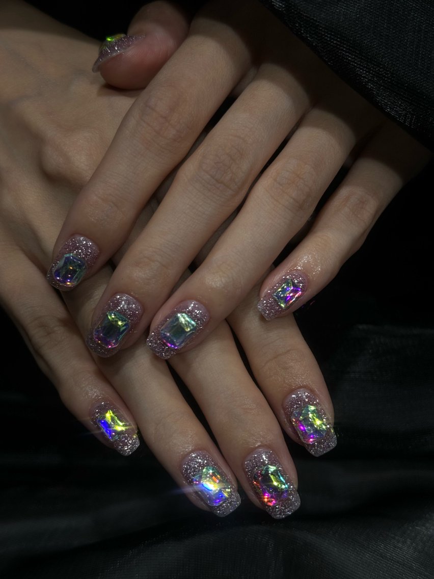ネイル キラキラネイル 韓国ネイル マグネットネイル ワンホンネイル ハンドネイル KOTORA NAILのネイルデザイン