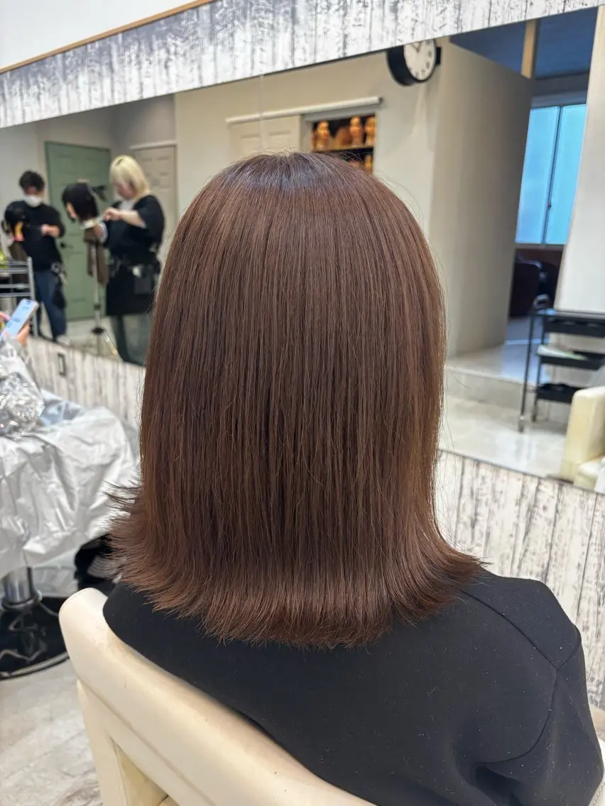 ミディアム カラー アッシュ カット ヘアカラー あすか/ 松本/モデル様募集中のヘアスタイル