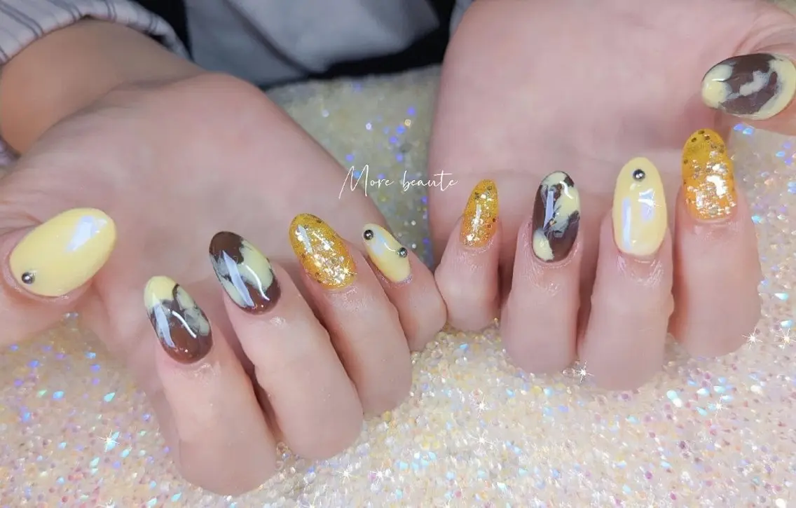 ネイル 長さ出し ジェルネイル ハート 韓国ネイル マグネットネイル ハンドネイル I LOVE ME NAIL.。.:*♡のネイルデザイン