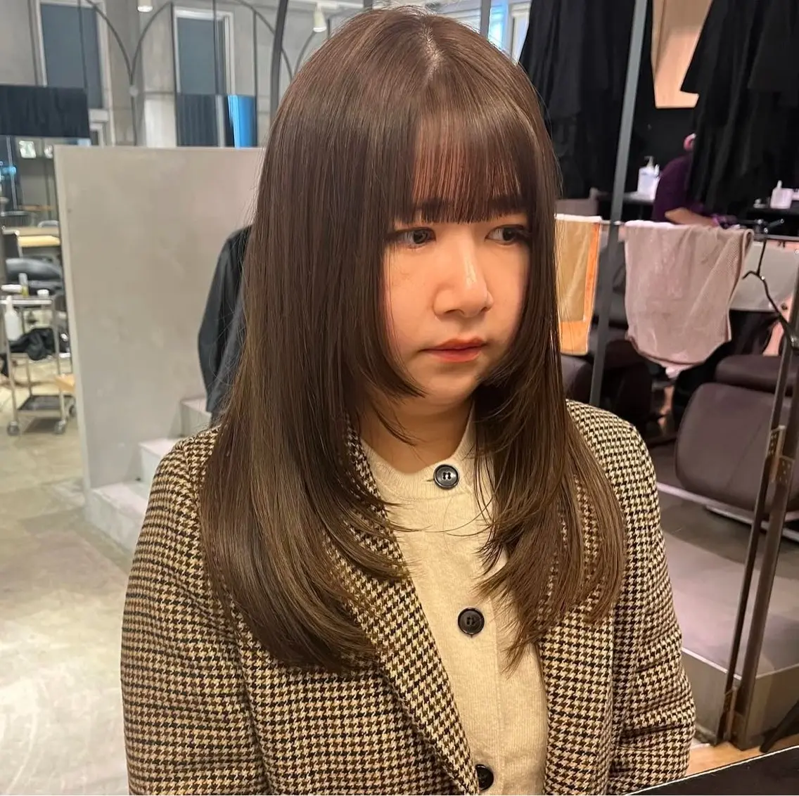 ロング レイヤーカット 森山 葵のヘアスタイル