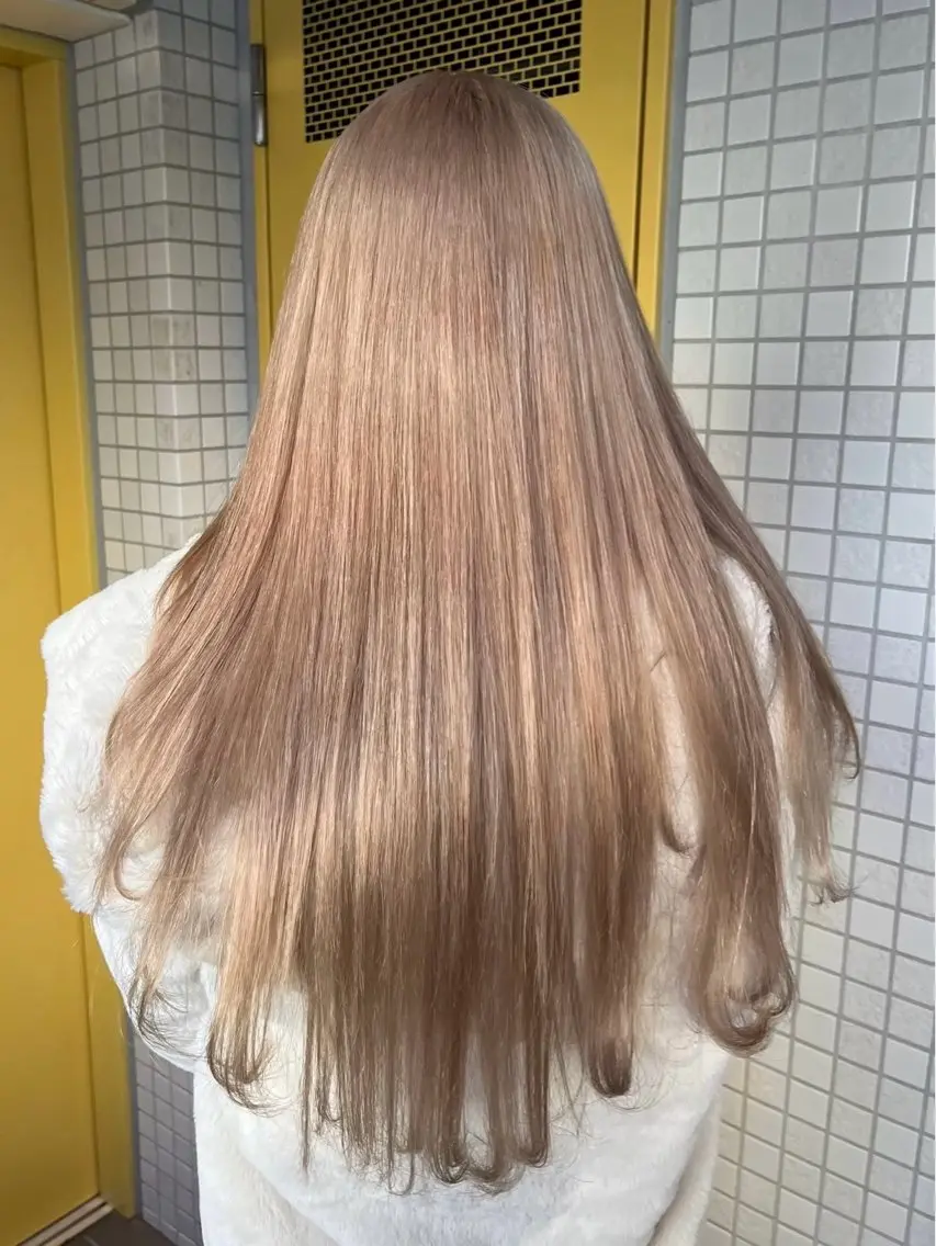 ロング カラー 色落ちまで盛れる 💟まなみのヘアスタイル