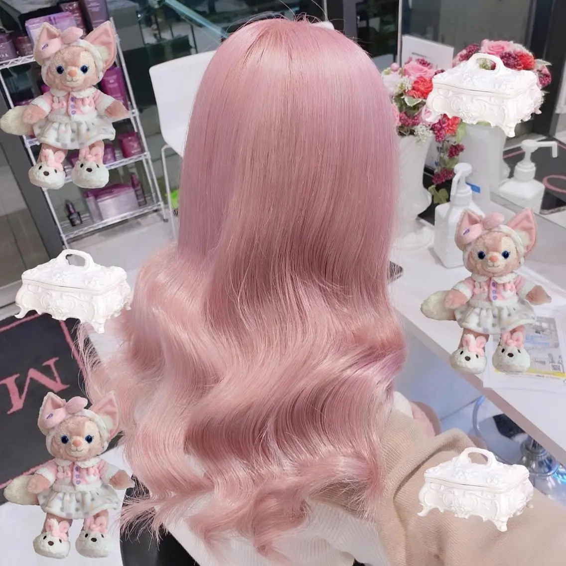 ロング ヘアカラー トリートメント ダブルカラー特化💍 tiam💍韓国ヘアのヘアスタイル