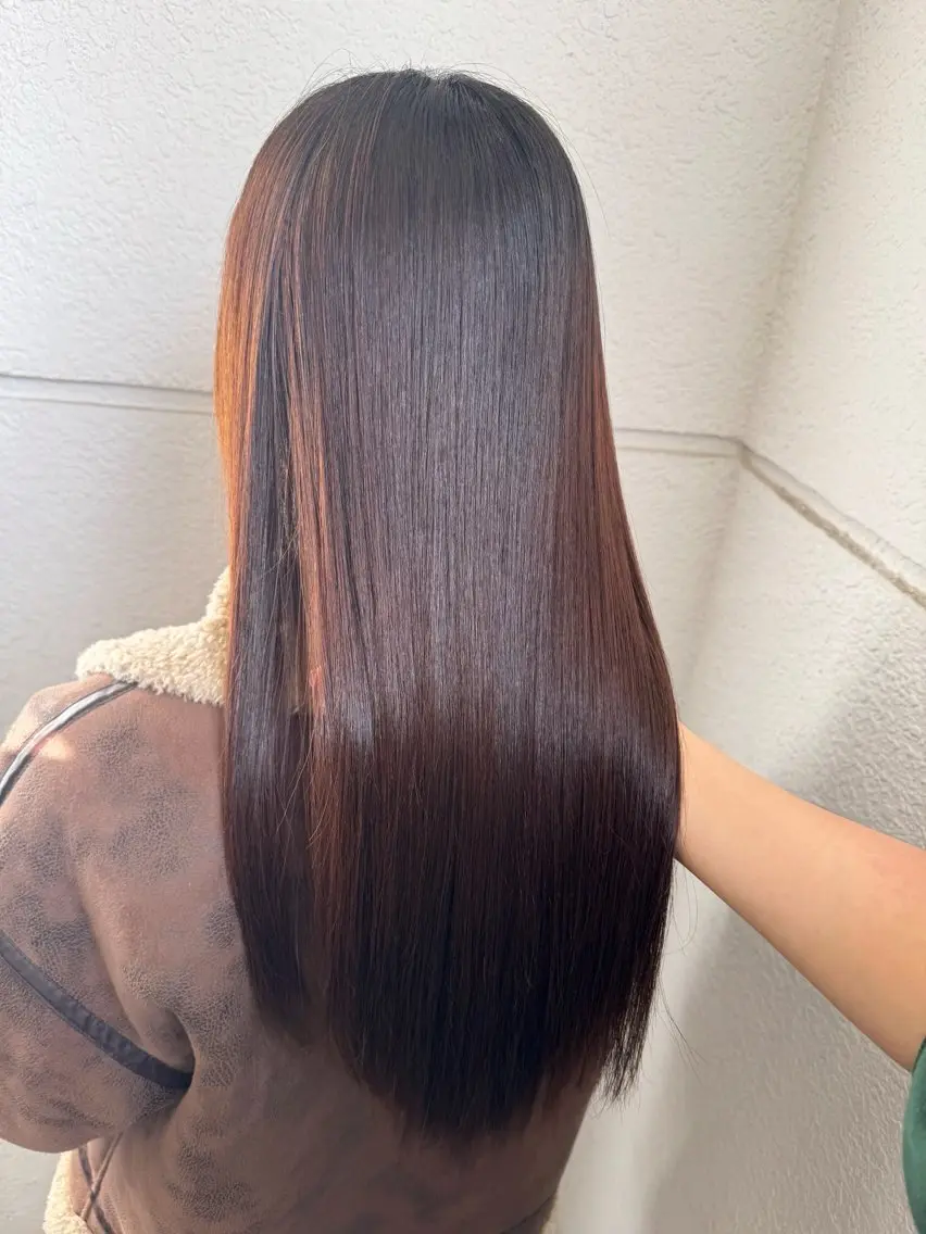 ロング カラー パーマ カット 縮毛矯正 トリートメント ハイライト/透明感 カラー🏝️あんじゅのヘアスタイル