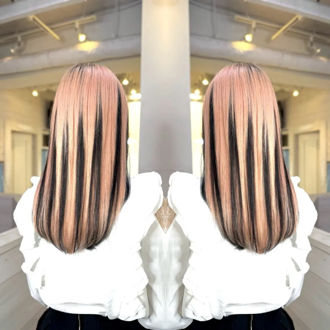 セミロング シールエクステ 🦋錦糸町YUKAのヘアスタイル