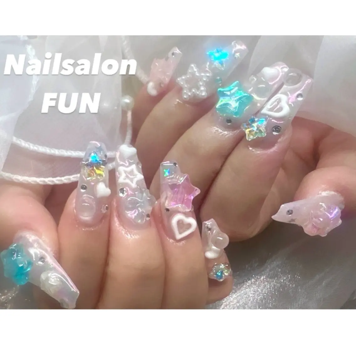 ネイル アートネイル ロングネイル メンズネイル ショートネイル ネイルチップ Nailsalon FUN🌈のネイルデザイン