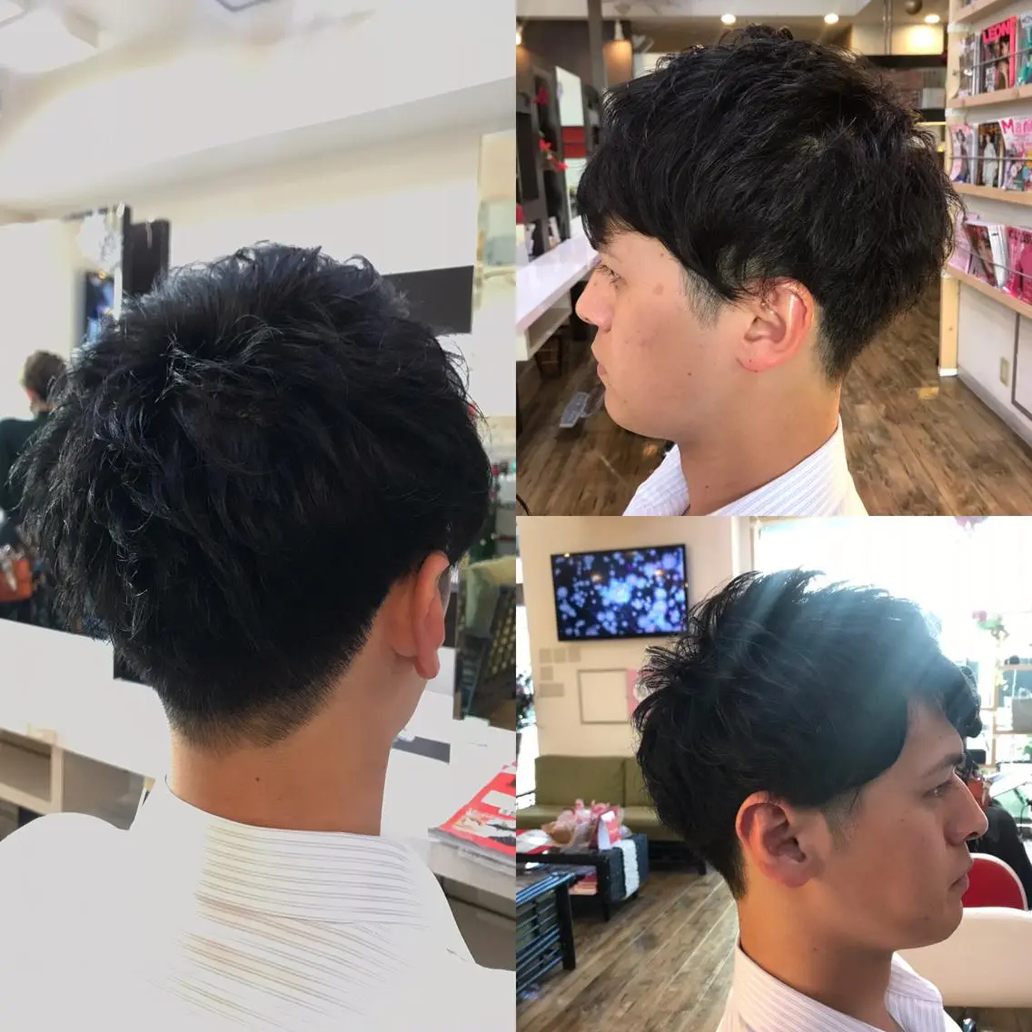 ショート メンズ ツーブロック 刈り上げ 赤羽、髪質改善サロン 吉野リョウスケのヘアスタイル