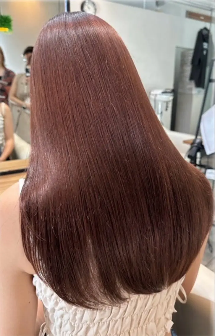 ロング カラー ヘアカラー トリートメント Glimpseあやね 🎀大濠/髪質改善のヘアスタイル