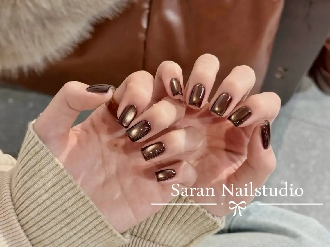 ネイル アートネイル 長さ出し フットネイル ジェルネイル 韓国ネイル Saran Nailstudioのネイルデザイン