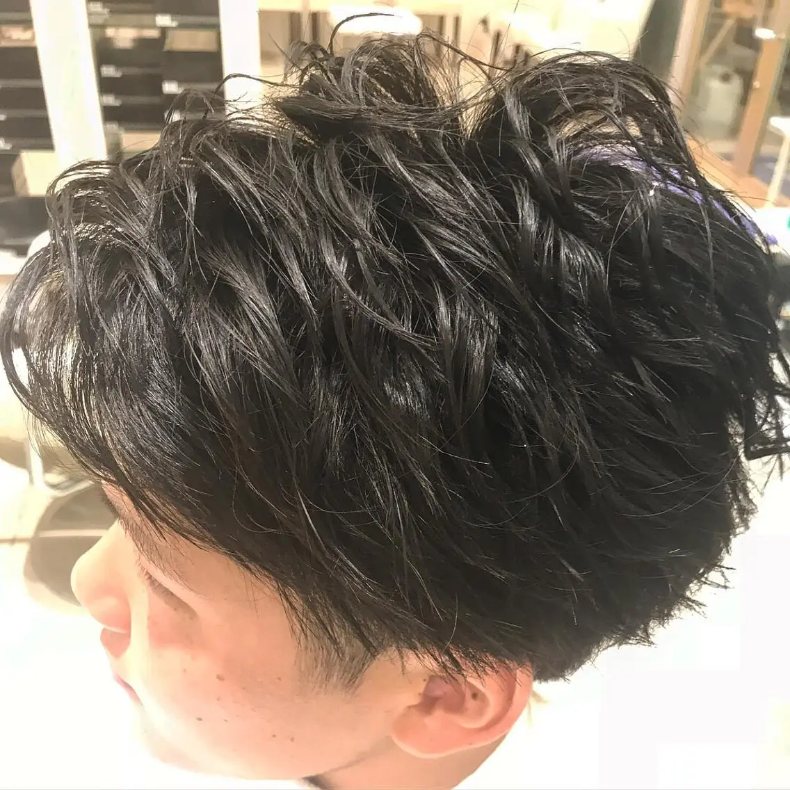 ショート パーマ メンズ 店長 大方康暉のヘアスタイル