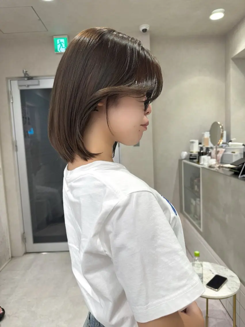セミロング カット ヘアカラー トリートメント 顔周り🇰🇷ロンド レイヤー✨カジワラのヘアスタイル