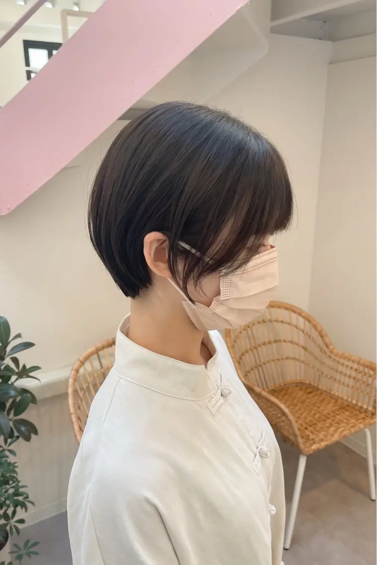 ショート カラー ショートヘア kyon.hair 韓国カットカラーのヘアスタイル