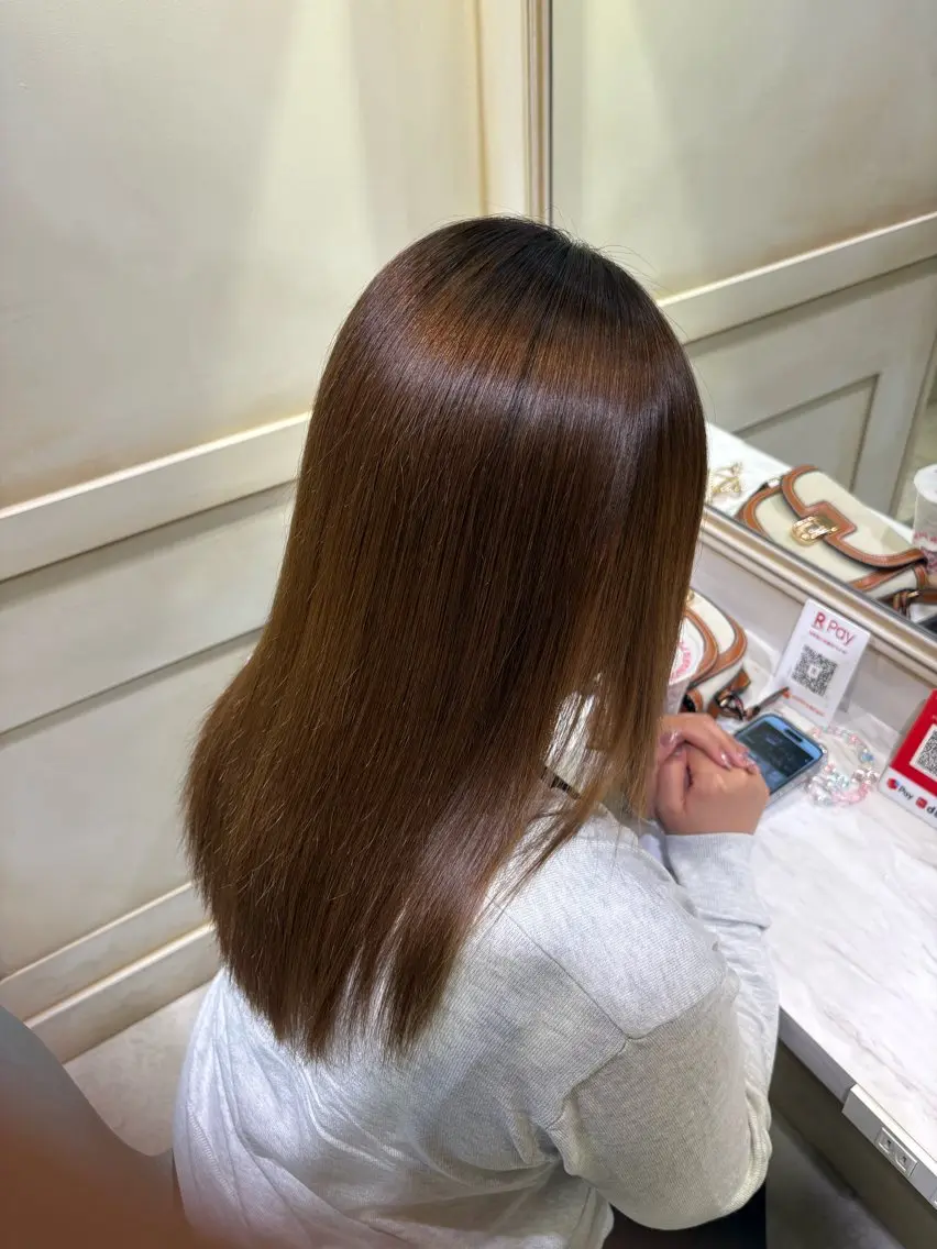 【ミニモ限定価格】 【髪質改善】ブリーチ縮毛矯正+高濃度補修トリートメントの写真