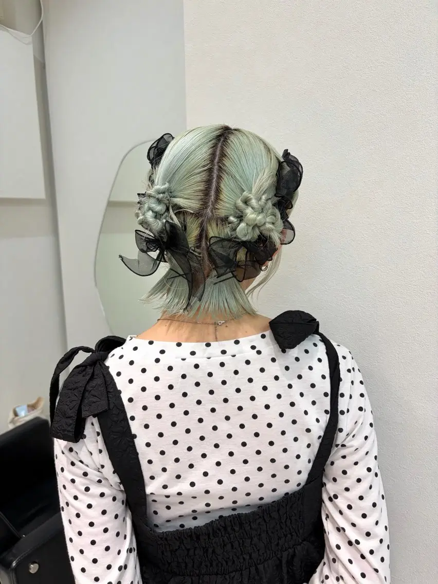 【平日限定‼️✨】個性派ヘアアレンジ🎀⚠️必ず注意事項をお読みくださいの写真