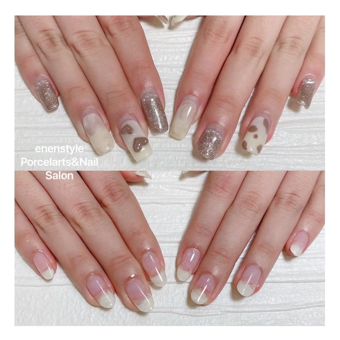 ミディアム ネイル 🐾enen style 🐾のネイルデザイン