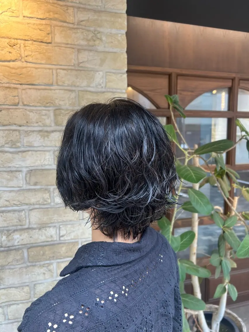 ショート パーマ 美髪矯正/艶髪 CLUTCH田中海琴のヘアスタイル