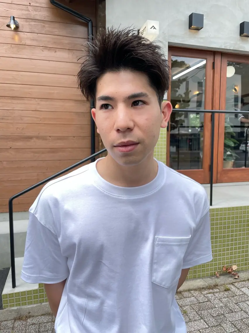 ショート メンズ スパイキーショート 刈り上げ ショートヘア 五十嵐 雄毅のヘアスタイル