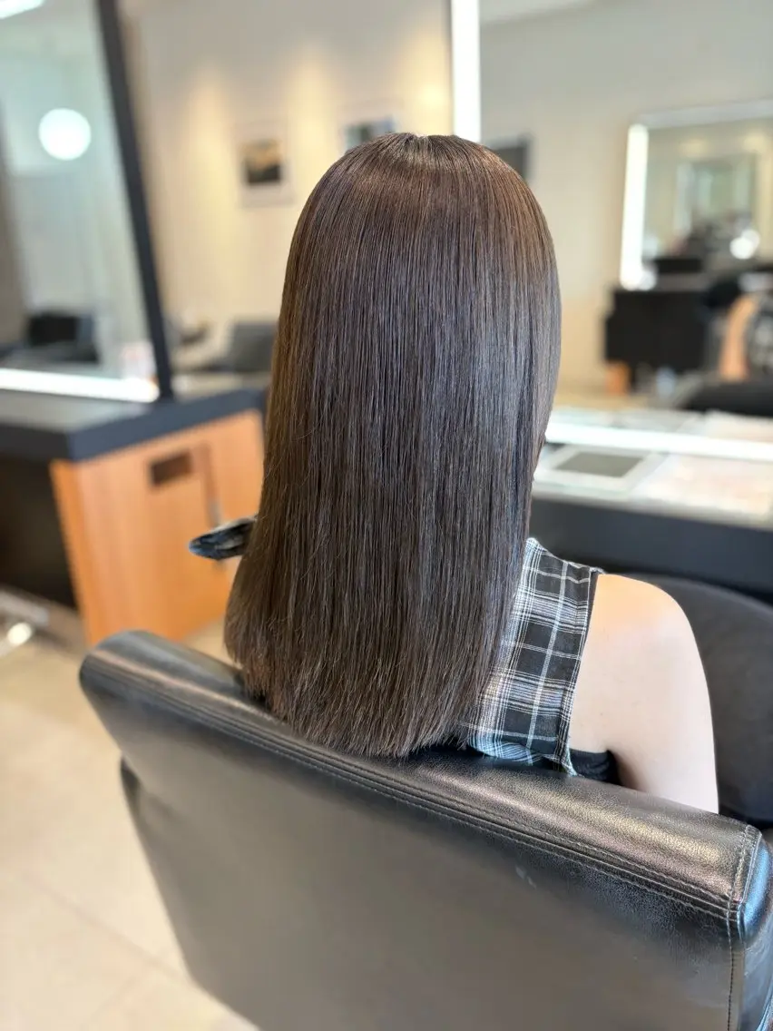 ミディアム 髪質改善・水素カラー ARIA(ému)のヘアスタイル
