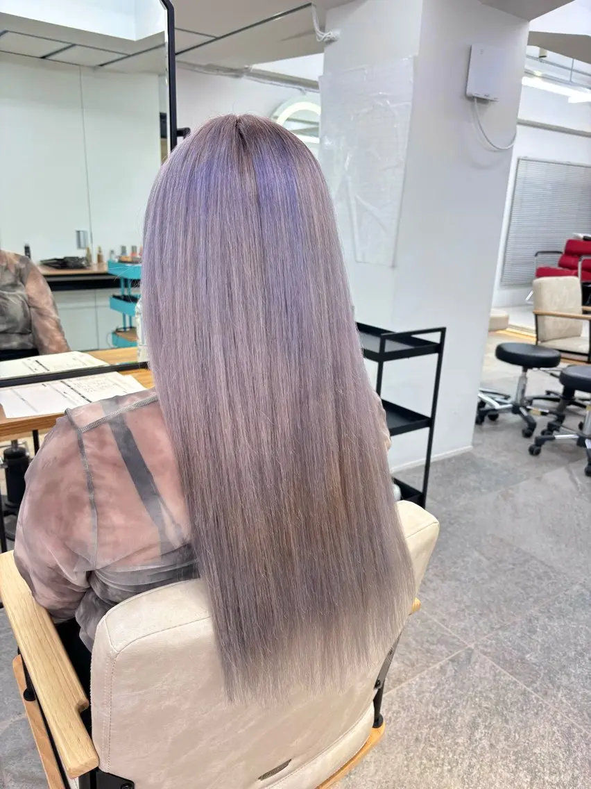 ロング カラー パープルカラー 🍑メンズモテヘア MOE🍑のヘアスタイル